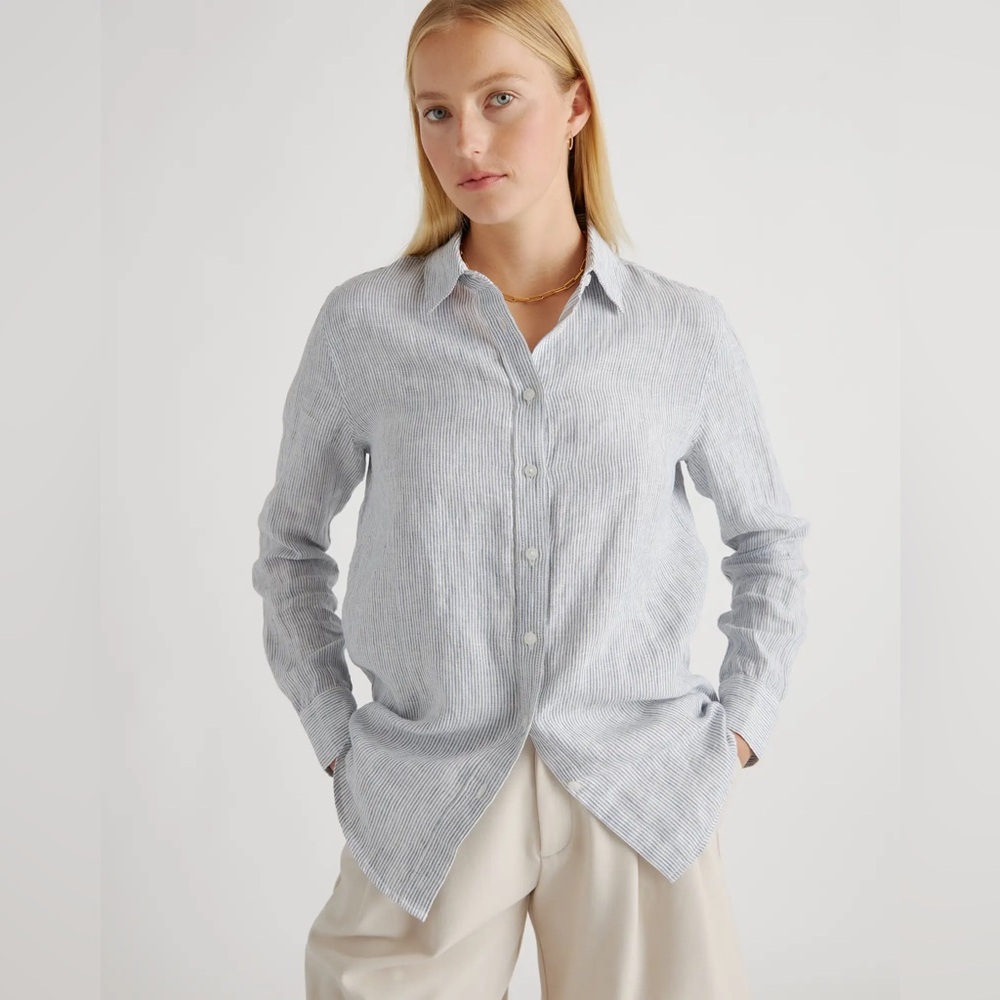 Quince Light Blue Button Down Shirt